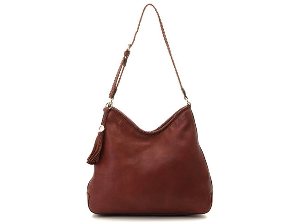 Gucci Shoulder Bag Brown Leather